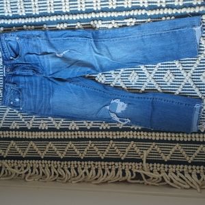 EUC, madewell high rise slim boyjean jeans, sz 25